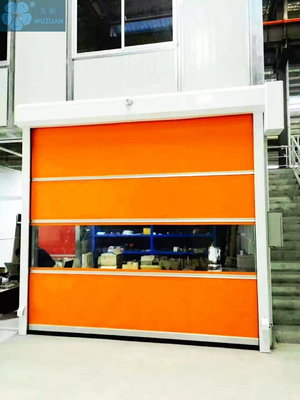                  Automatic PVC Plastic High Speed Rolling Shutter Door for Warehouse with Clear View             