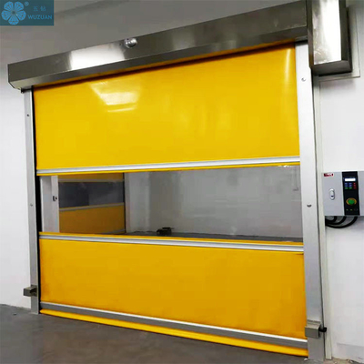                  Automatic PVC Plastic High Speed Rolling Shutter Door for Warehouse with Clear View             