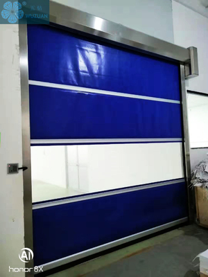                  Automatic PVC Plastic High Speed Rolling Shutter Door for Warehouse with Clear View             