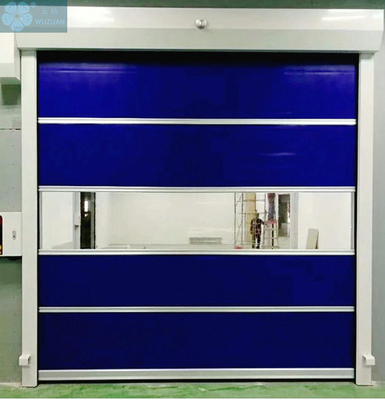                  Automatic Industrial Cold Room Roller Shutter Door Commercial PVC Carwash Door High Speed Rolling Door             